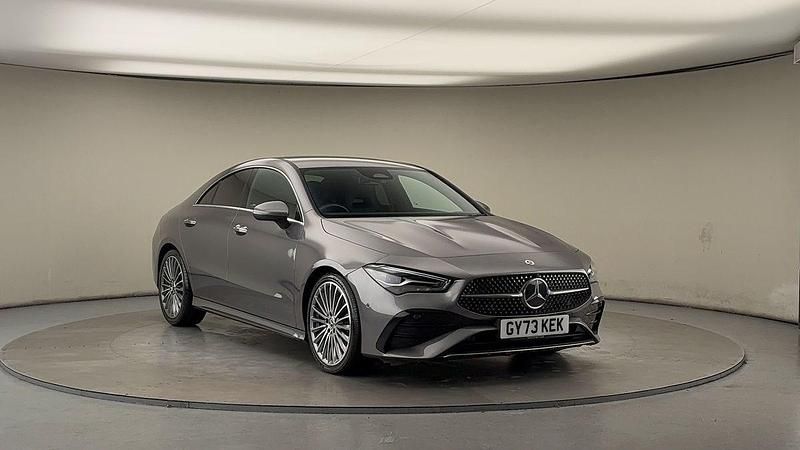 Mountain grey Used 2023 Mercedes CLA180 AMG line Sedan | £24,050 (Fair price) - Image 1/4