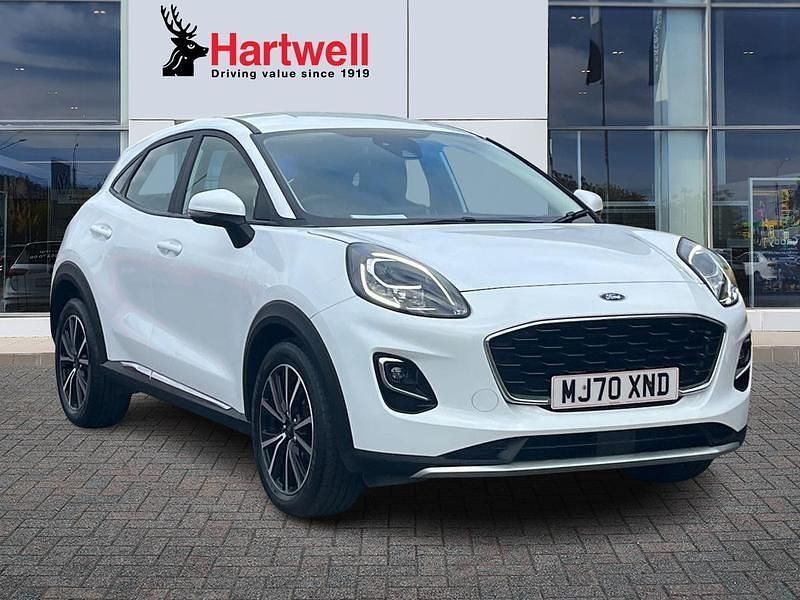 White Used 2020 Ford Puma Titanium Hatchback | £11,399 (Good price) - Image 1/3