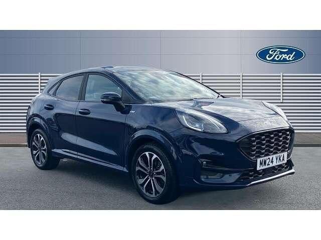 Blue Used 2024 Ford Puma Gen-E ST-Line SUV | £18,727 (Fair price) - Image 1/4