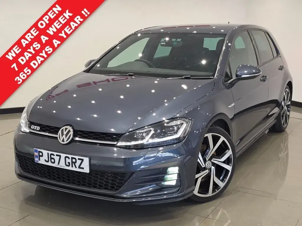 Used VW Golf VII GTD 184 HP (135 kW) 2017 Blue Hatchback