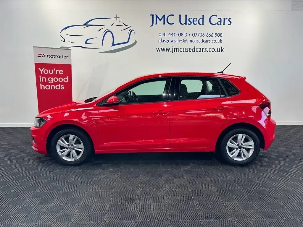 Begagnad VW Polo Edition 65 HK (47 kW) 2019 Röd Halvkombi