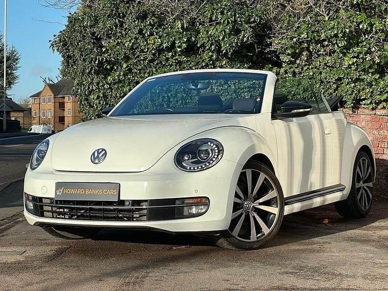 Used VW Beetle Sportline 150 HP (110 kW) 2016 White Cabriolet
