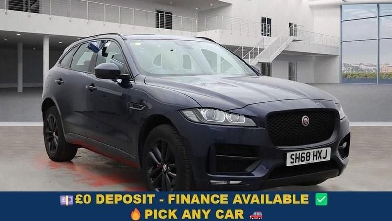 Blue Used 2018 Jaguar F-Pace R-Sport SUV | £16,799 (Fair price) - Image 1/4