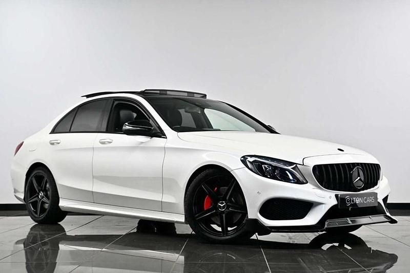Used Mercedes C220 AMG Line Premium Plus 170 HP (125 kW) 2015 White Sedan