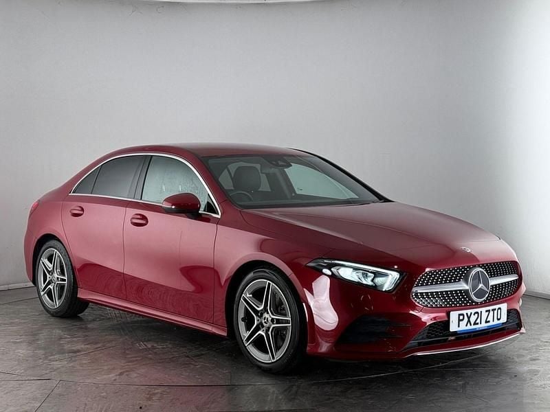 Red Used 2021 Mercedes A220 AMG line Sedan | £19,850 (Fair price) - Image 1/4