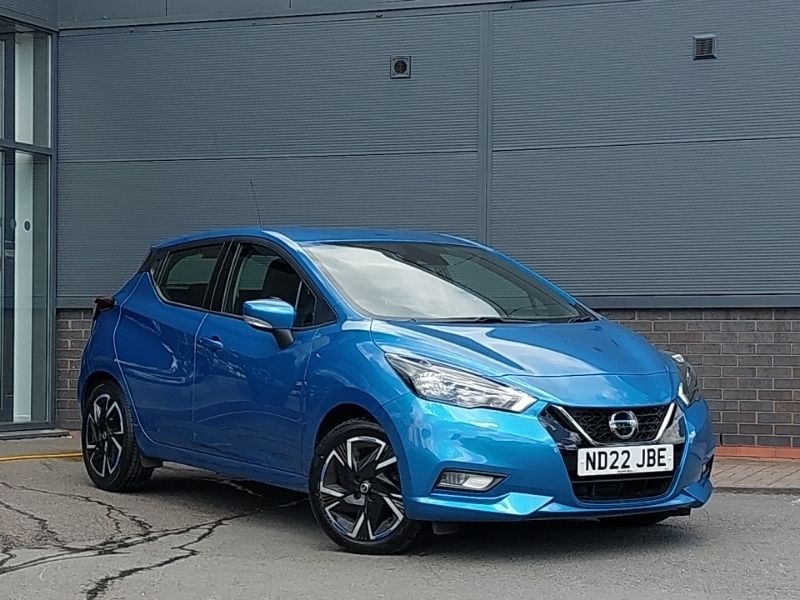 Blue Used 2022 Nissan Micra Acenta Hatchback | £16,298 (Expensive) - Image 1/4