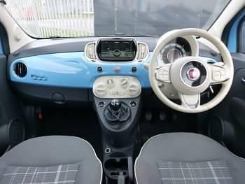 Second-hand Fiat 500 Lounge 69 CP (50 kW) 2016 Albastru Hatchback