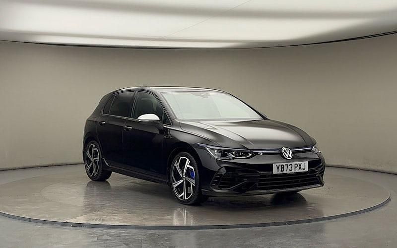 Deep black pearlescent/deep black pearlescent Used 2023 VW Golf VIII R Hatchback | £34,800 (A bit pricey) - Image 1/4