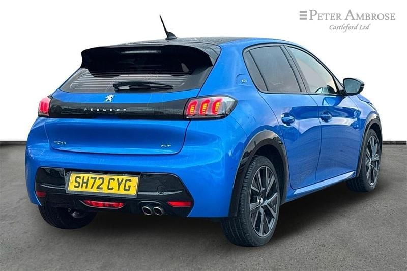 Usado Peugeot 208 Premium 129 HP (94 kW) 2022 Azul Citadino