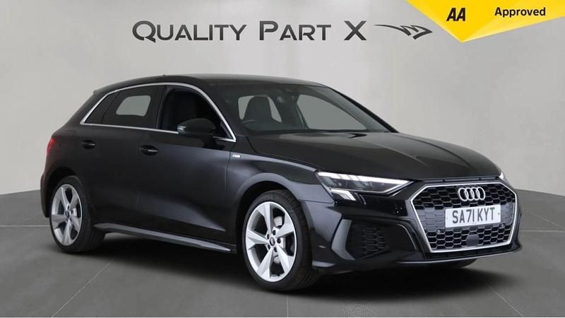 Black Used 2021 Audi A3 Sportback e-tron S-Line Sedan | £14,875 (Fair price) - Image 1/4