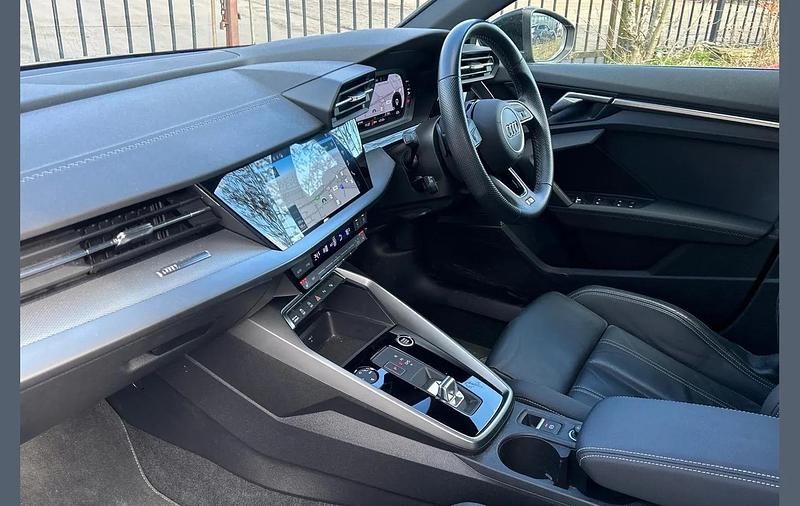 Used Audi A3 S-Line 147 HP (108 kW) 2022 Black Sedan