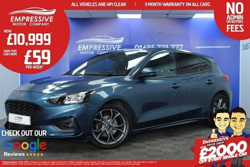 Blue Used 2019 Ford Focus ST-Line Hatchback | £10,999 (Fair price) - Image 1/4