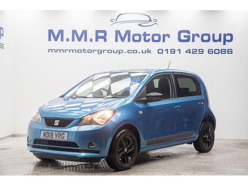 Used Seat Mii Design 75 HP (55 kW) 2018 Blue Hatchback