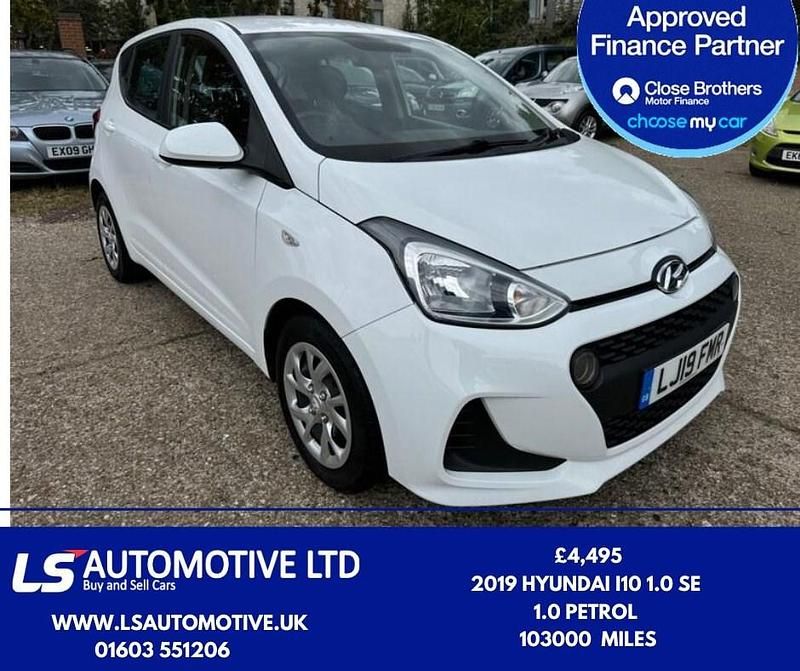 White Used 2019 Hyundai i10 SE Hatchback | £2,995 (Super price) - Image 1/4