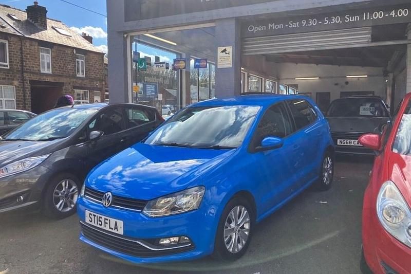 Used VW Polo SE 60 HP (44 kW) 2015 Blue Hatchback