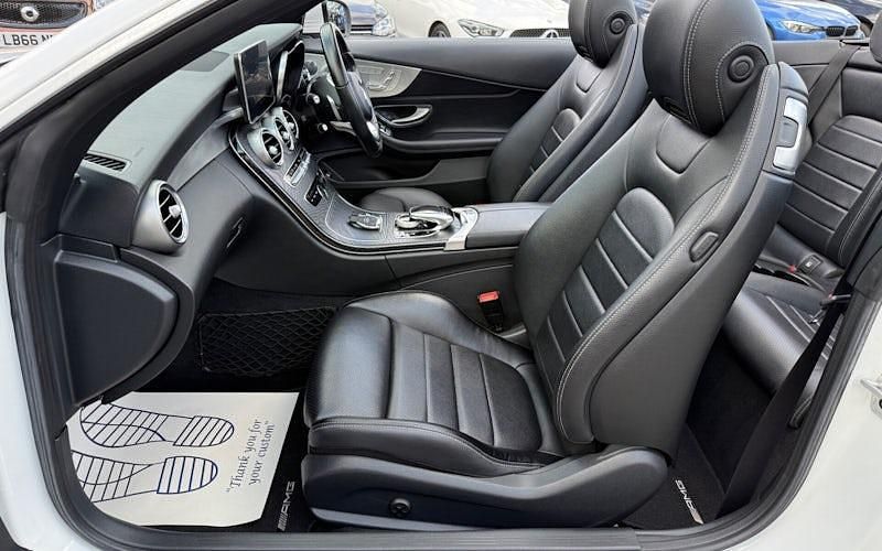 Used Mercedes C220 AMG Line Premium Plus 170 HP (125 kW) 2018 White Cabriolet