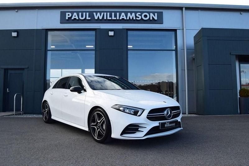 Used Mercedes A35 AMG AMG 306 HP (225 kW) 2019 White Hatchback