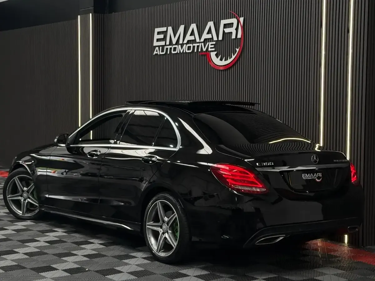 Used Mercedes C300 AMG line 2015 Black Sedan