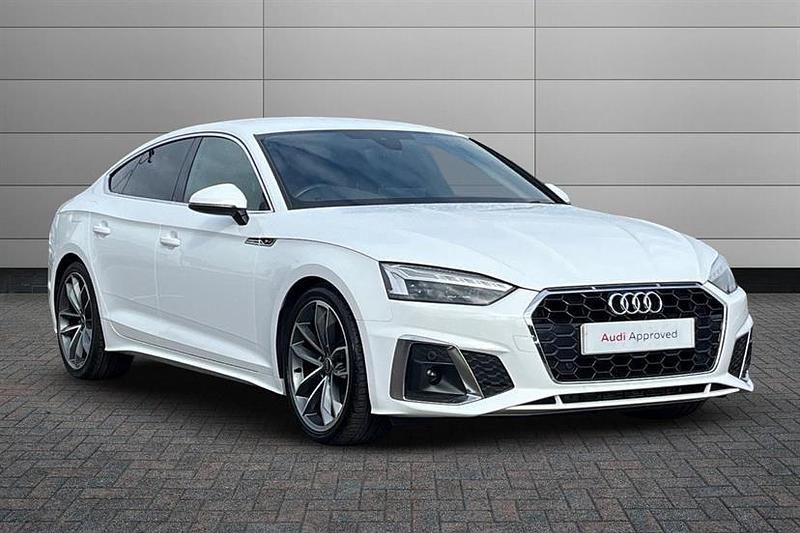 Ibis white Used 2022 Audi A5 S-Line Coupe | £27,595 (Fair price) - Image 1/4