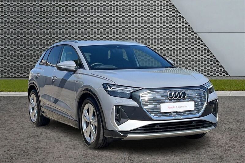 Grey Used 2025 Audi Q4 e-tron S-Line SUV | £39,895 (A bit pricey) - Image 1/4