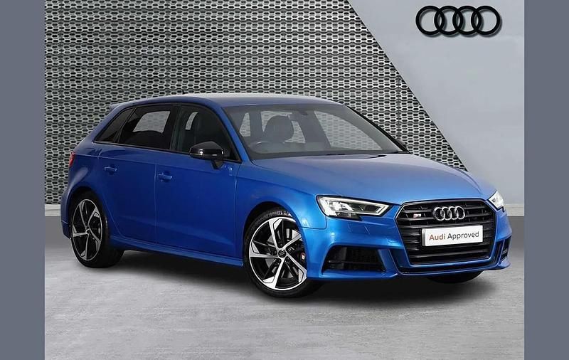 Used Audi S3 Sportback Black Edition 296 HP (217 kW) 2020 Blue Hatchback