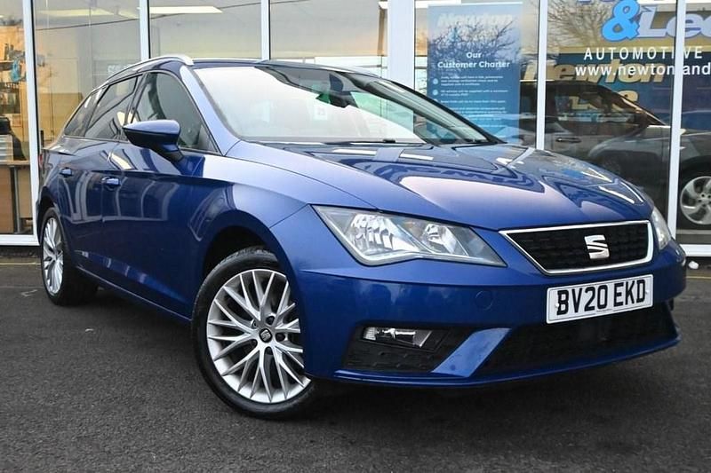 Used Seat Leon SE Dynamic 115 HP (84 kW) 2020 Blue Estate