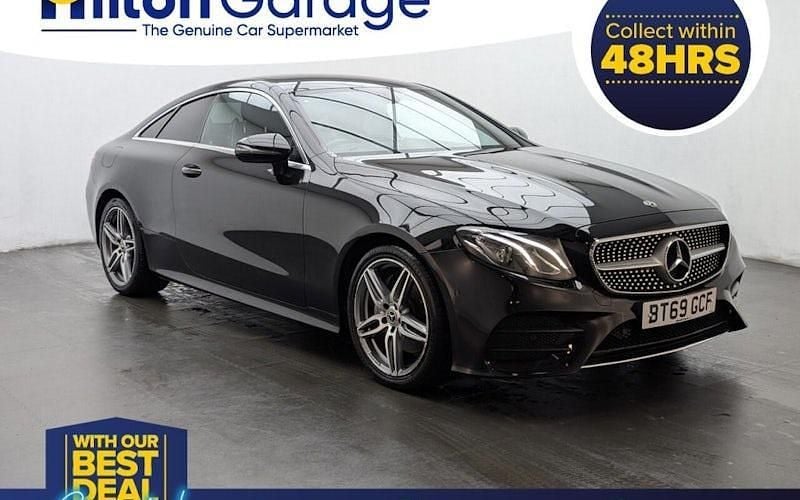 Used Mercedes E220 AMG line 194 HP (142 kW) 2019 Black Coupe