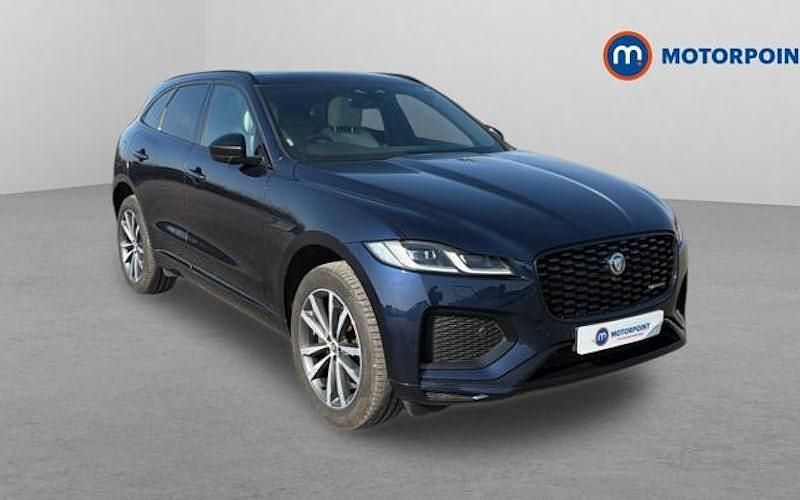 Begagnad Jaguar F-Pace R-Dynamic 204 HK (150 kW) 2023 Blå SUV