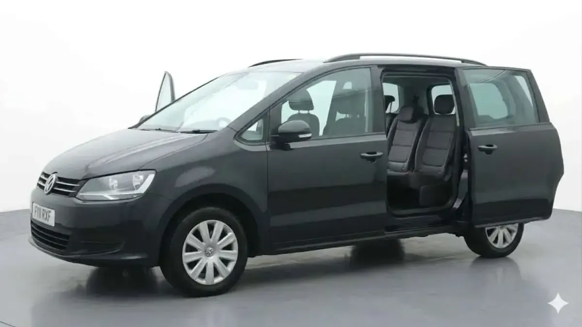 Used VW Sharan S 140 HP (102 kW) 2011 Black MPV