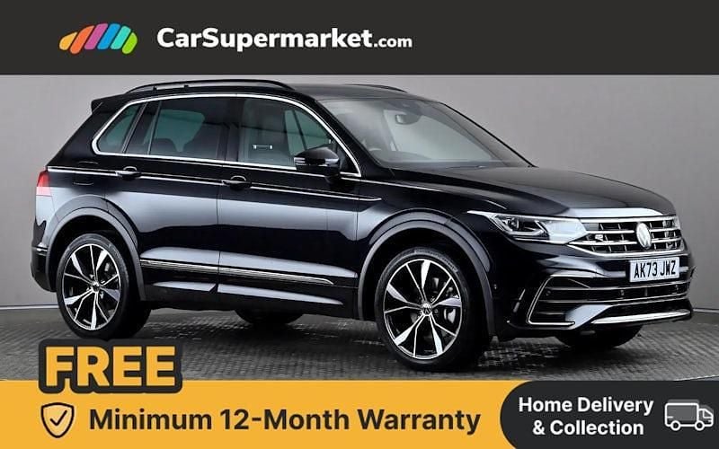 Black Used 2023 VW Tiguan R-line SUV | £27,897 (Good price) - Image 1/4