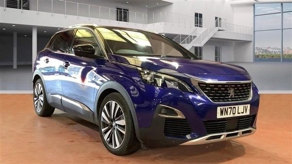 Blue Used 2020 Peugeot 3008 GT SUV | £15,495 (Fair price) - Image 1/4