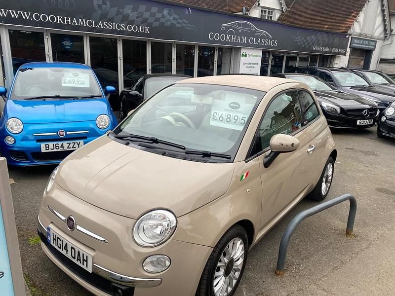 Used Fiat 500 Lounge 85 HP (62 kW) 2014 Beige Cabriolet