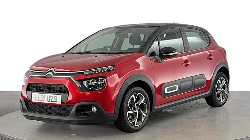 Red Used 2021 Citroën C3 PureTech Hatchback | £9,480 (Fair price) - Image 1/4