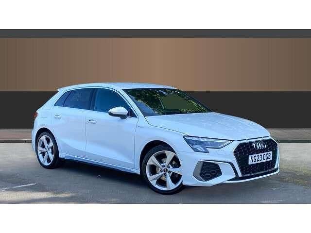 White Used 2023 Audi A3 S-Line Hatchback | £20,908 (Fair price) - Image 1/4
