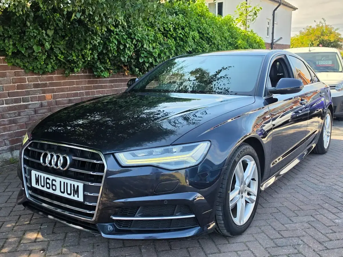 Used Audi A6 S-Line 190 HP (139 kW) 2016 Blue Sedan