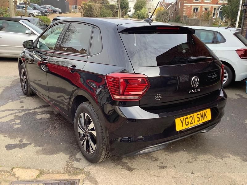 Used VW Polo Match 95 HP (69 kW) 2021 Black Hatchback