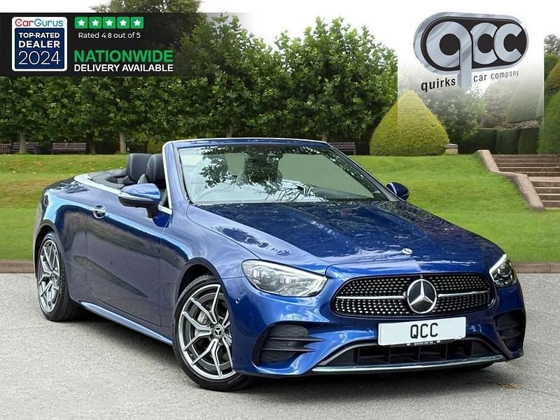 Blue Used 2021 Mercedes E300 AMG Line Premium Cabriolet | £31,950 (Good price) - Image 1/4