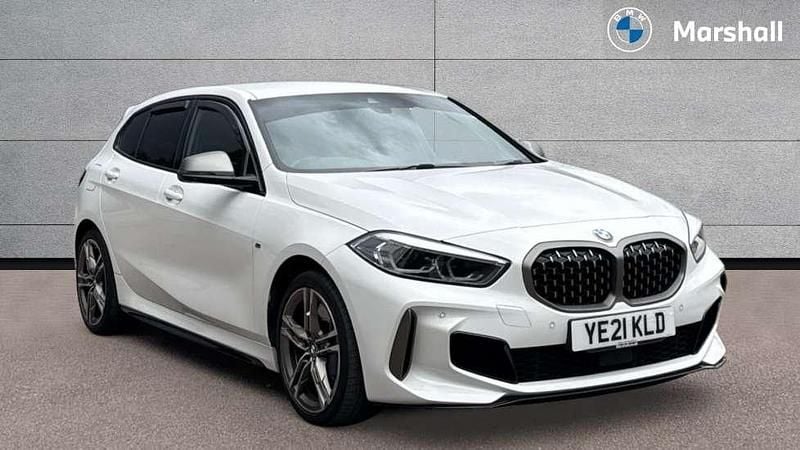White Used 2021 BMW M135 M Sport Hatchback | £23,592 (Fair price) - Image 1/4