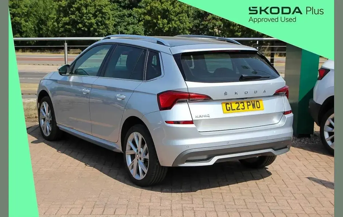 Used Skoda Kamiq SE L Executive 147 HP (108 kW) 2023 Brilliant silver metallic SUV