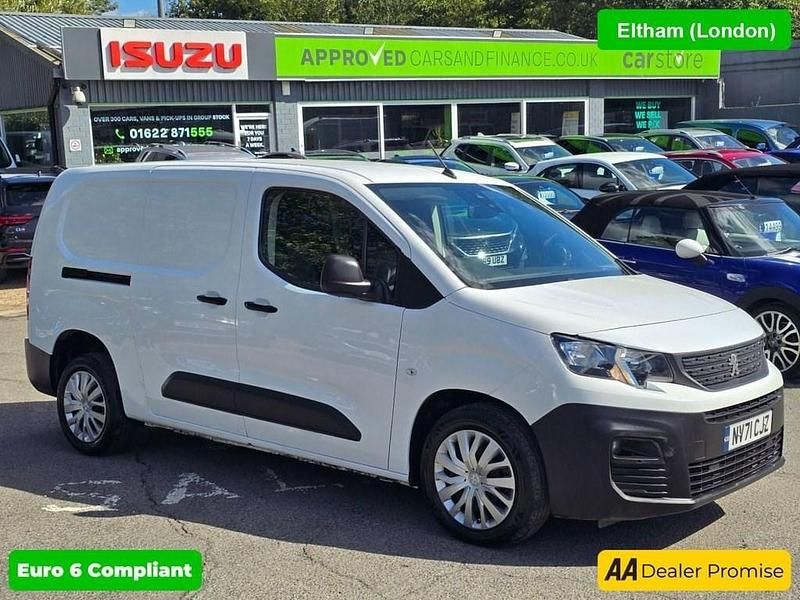 White Used 2021 Peugeot Partner Premium Van | £11,499 (A bit pricey) - Image 1/4