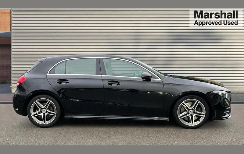 Used Mercedes A250 AMG line 224 HP (164 kW) 2018 Black Hatchback
