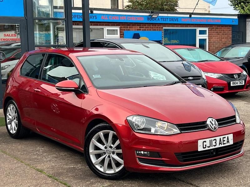 Red Used 2013 VW Golf VII GT Hatchback | £6,980 (Fair price) - Image 1/4