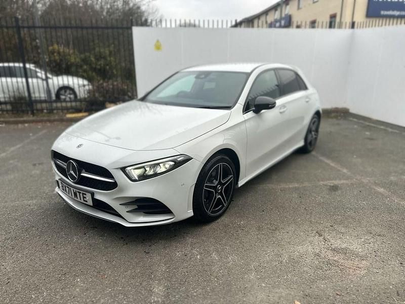 Used Mercedes A250 AMG line 218 HP (160 kW) 2022 White Hatchback