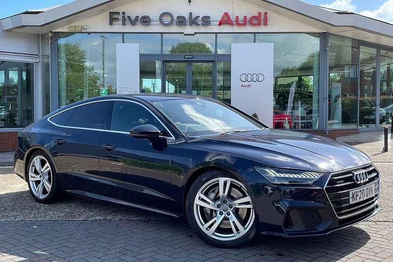 Blue Used 2020 Audi A7 Sportback S-Line Hatchback | £25,990 (Super price) - Image 1/3