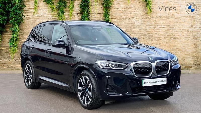 Black Used 2022 BMW iX3 M Sport SUV | £29,788 (Fair price) - Image 1/4