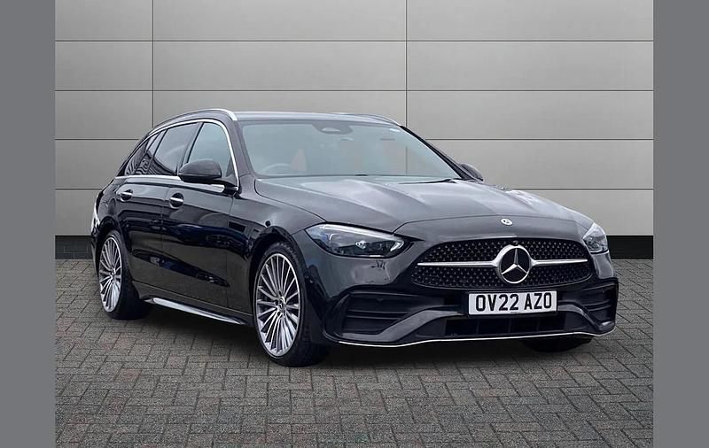 Used Mercedes C220 AMG Line Premium 196 HP (144 kW) 2022 Black Estate