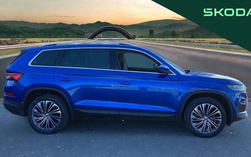 Used Skoda Kodiaq SE L Executive 150 HP (110 kW) 2022 Race blue metallic SUV