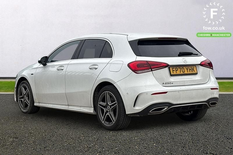 Used Mercedes A250 AMG Line Premium 218 HP (160 kW) 2020 White Hatchback