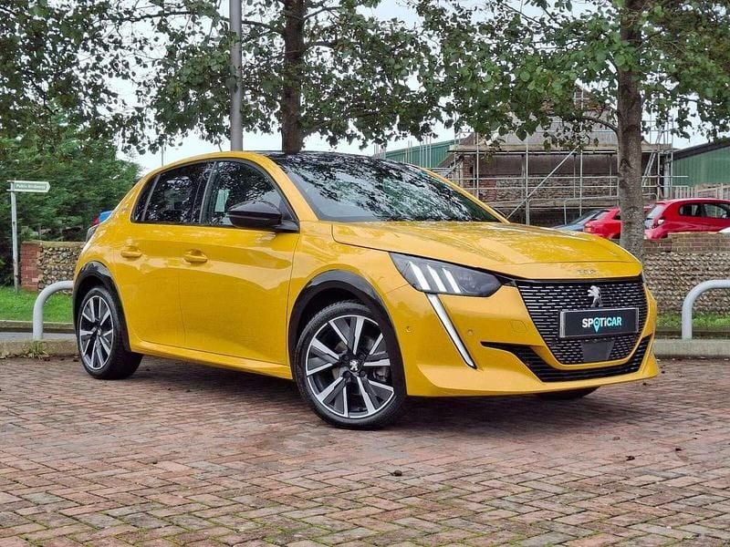 Yellow Used 2020 Peugeot 208 GT-line Hatchback | £14,998 (Fair price) - Image 1/4
