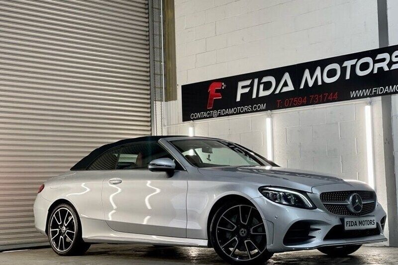 Silver Used 2019 Mercedes C300 AMG line Cabriolet | £23,495 (Fair price) - Image 1/1